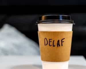 Heerlijke decaf koffie zonder caffeïne