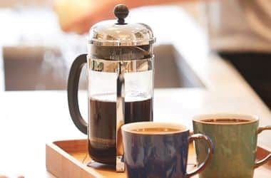 Koffie zetten met een cafetière